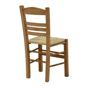 Καρέκλα καφενείου με ψάθα καρυδί ξύλο 42 x 40 x 89 εκ