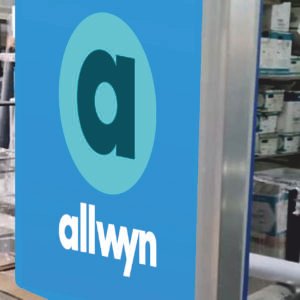 Φωτεινή επιγραφή διπλής όψεως - Allwyn